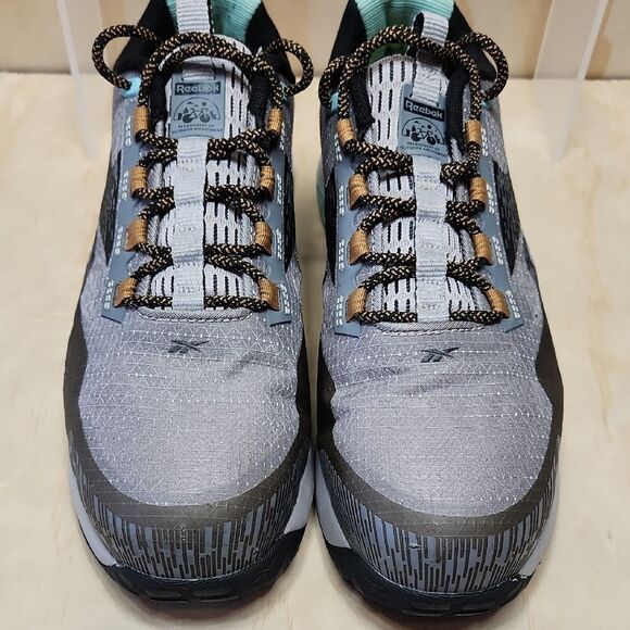 Reebok Nano Adventure X1 Gray Orange Athletic Work Shoes Men 9 Wide Composite - Picture 3 of 13